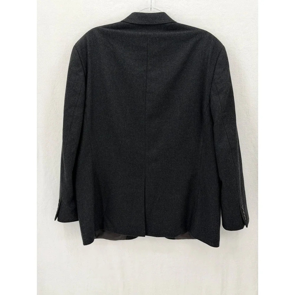 Lauren Ralph Lauren Blazer Mens 44R Gray Wool Cashmere Office Business Preppy